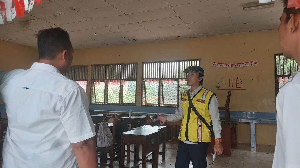 Tim PUPR Survei PHTC di MTsN 1 Mesuji, Kepala Madrasah Sambut Positif