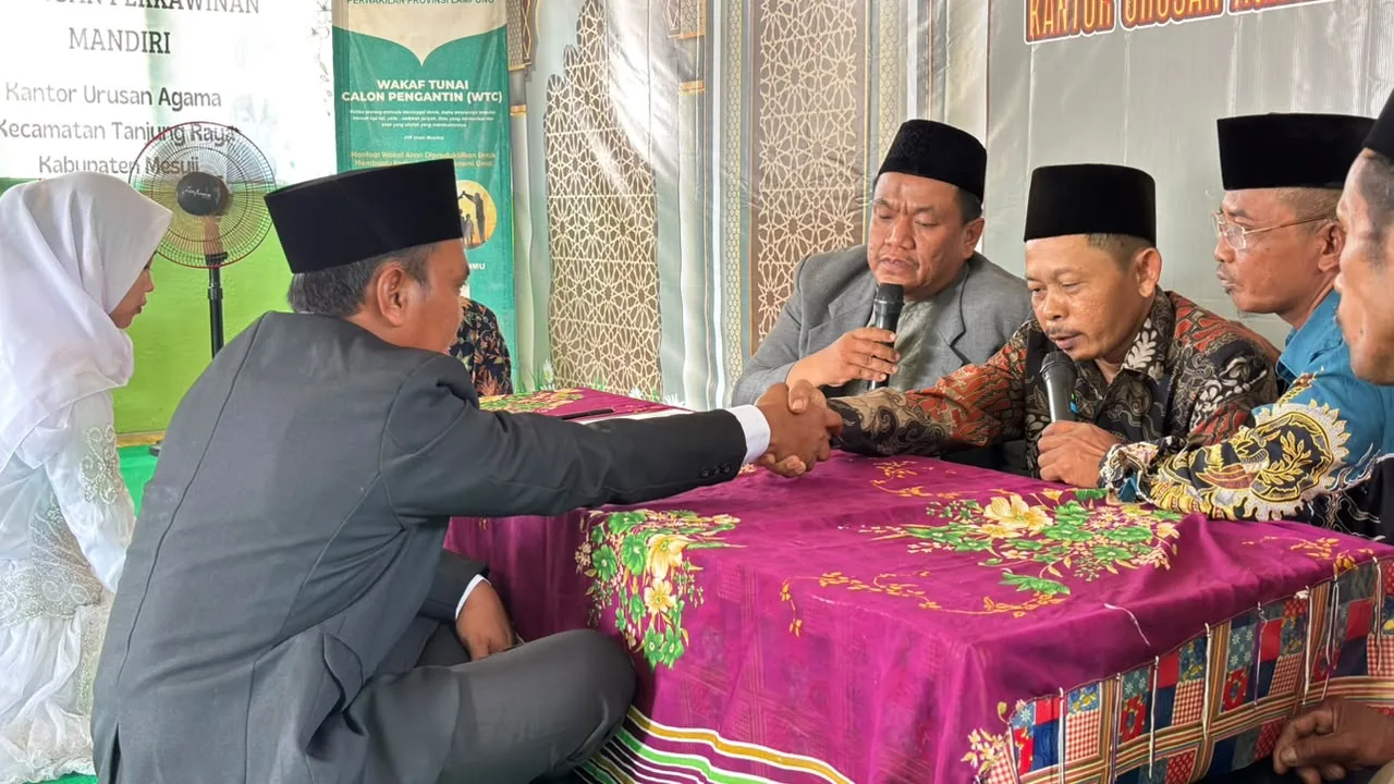 Akad Nikah Khidmat di KUA Tanjung Raya, Sinergi Petugas Jadi Bagian Pelayanan