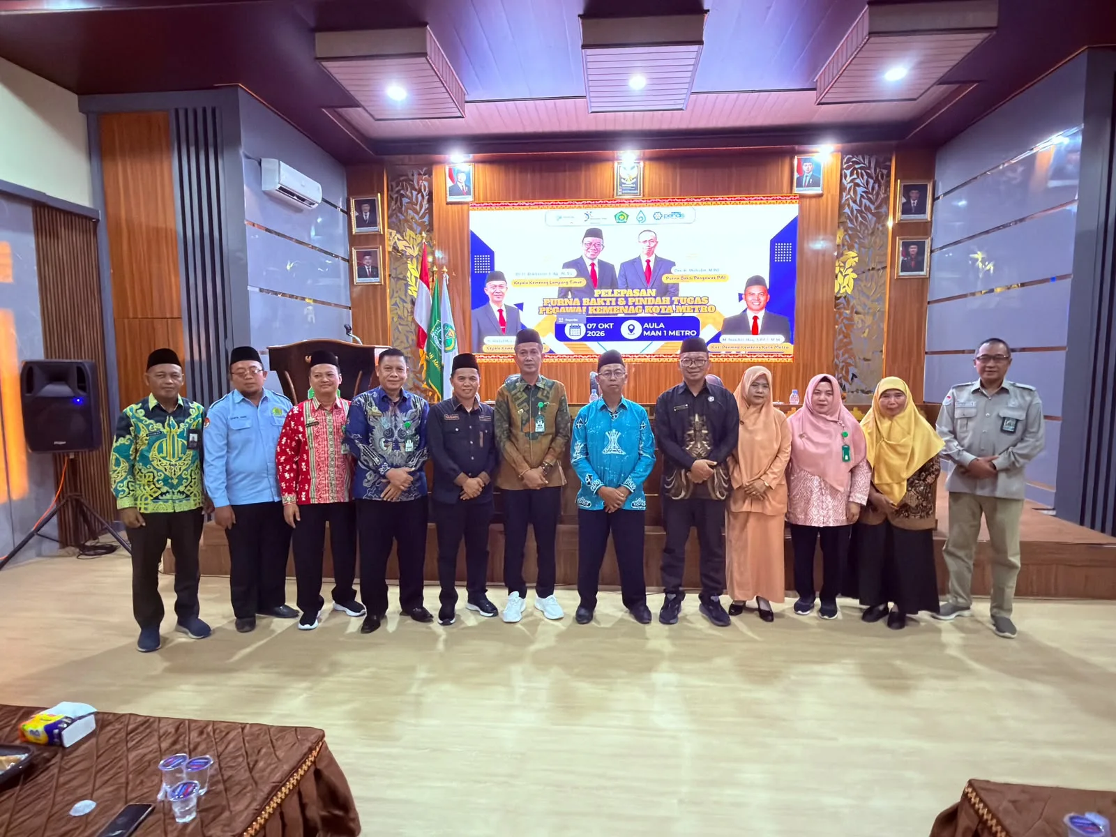 Kemenag Metro Gelar Pelepasan Purnabakti dan Pindah Tugas Pegawai