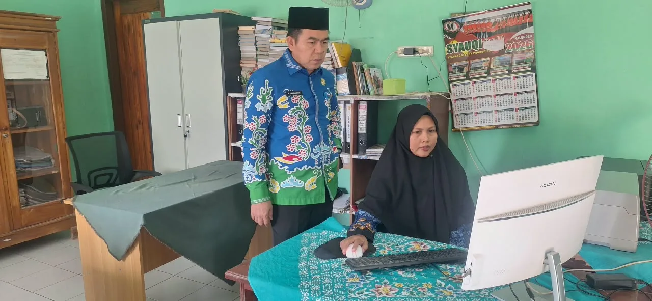 Pastikan Layanan Publik yang Optimal, Kepala Kemenag Mesuji Tinjau KUA Tanjung Raya