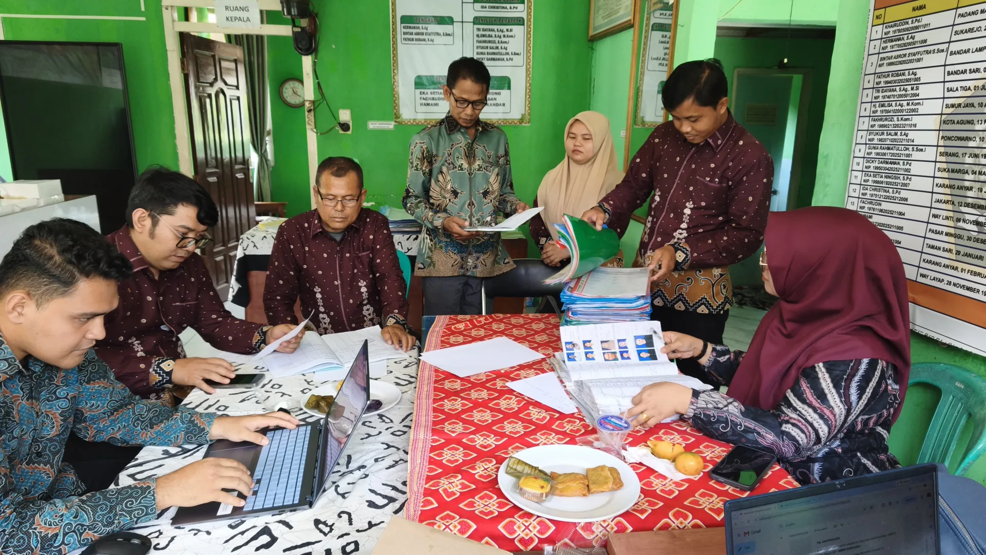 Kemenag Pesawaran Perkuat Tertib Administrasi Nikah dan Rujuk melalui Supervisi KUA
