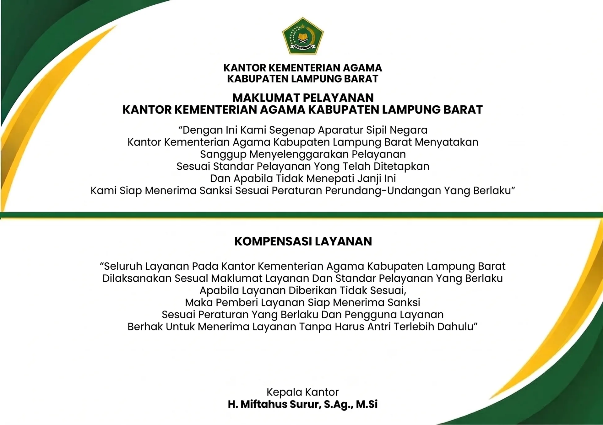 Maklumat Pelayanan PPID