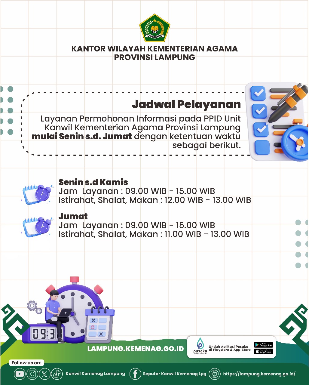 Jadwal Pelayanan