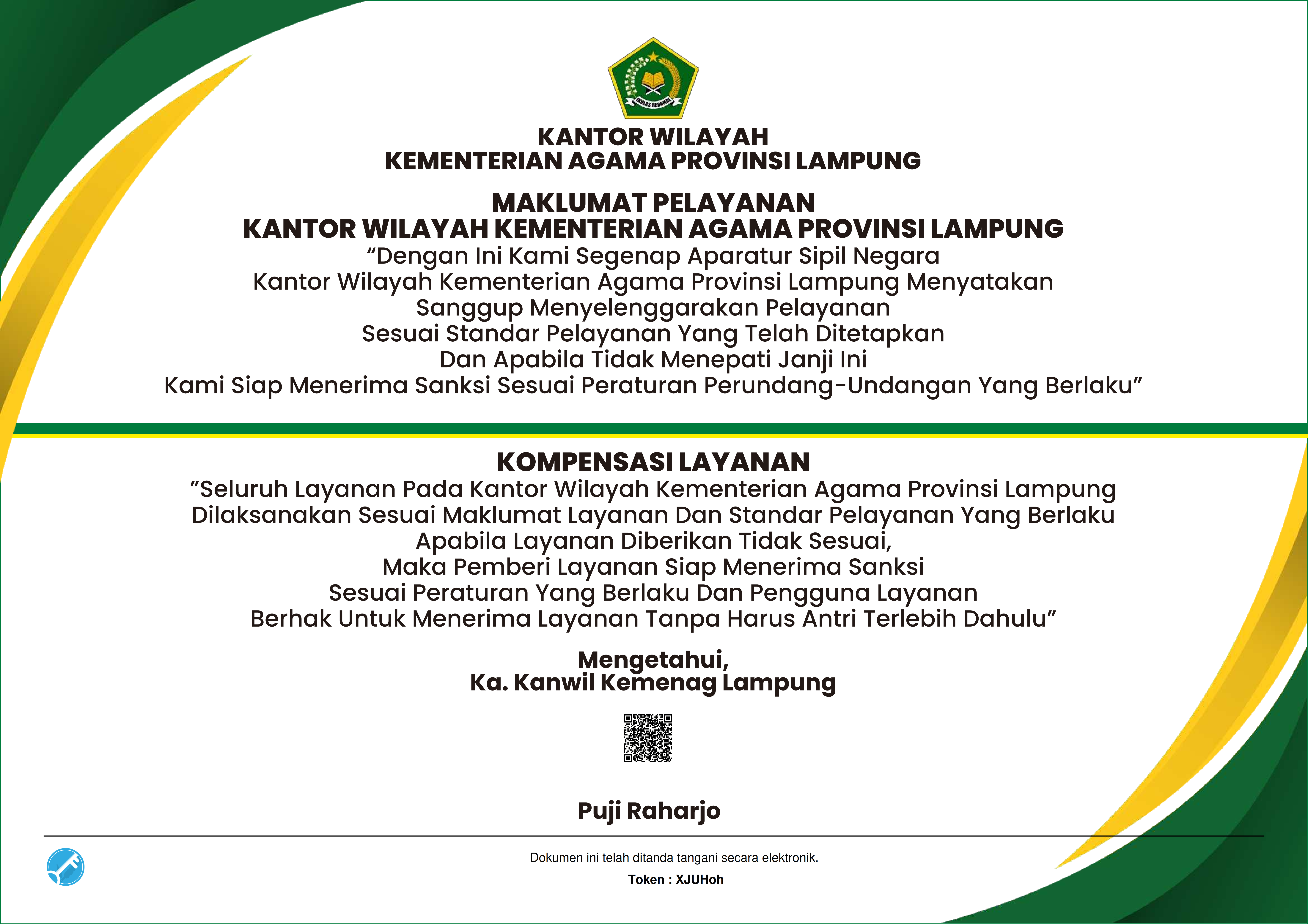 Maklumat Pelayanan